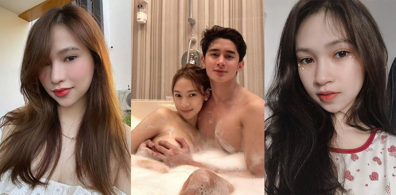 泰国高颜值反差情侣私拍，出租车上激情舌吻浴室裸聊呻吟不断